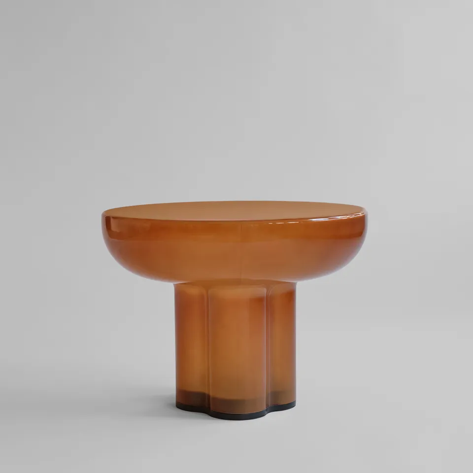 101-copenhagen-crown-low-couchtisch-caramel-glas image 1