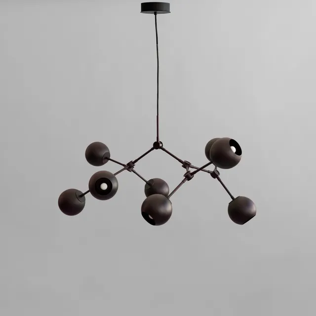 101-copenhagen-drop-chandelier-globe-mini-burned-black image 1
