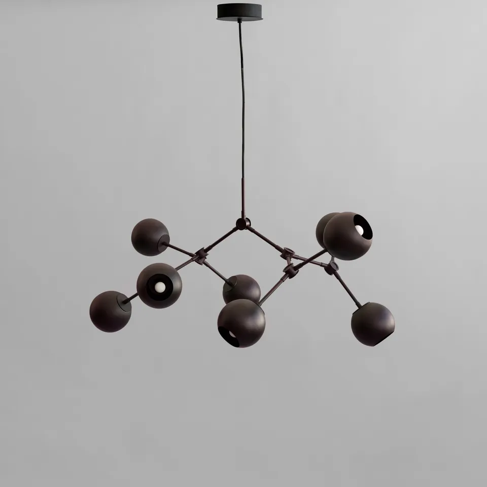 101-copenhagen-drop-chandelier-globe-mini-burned-black image 1