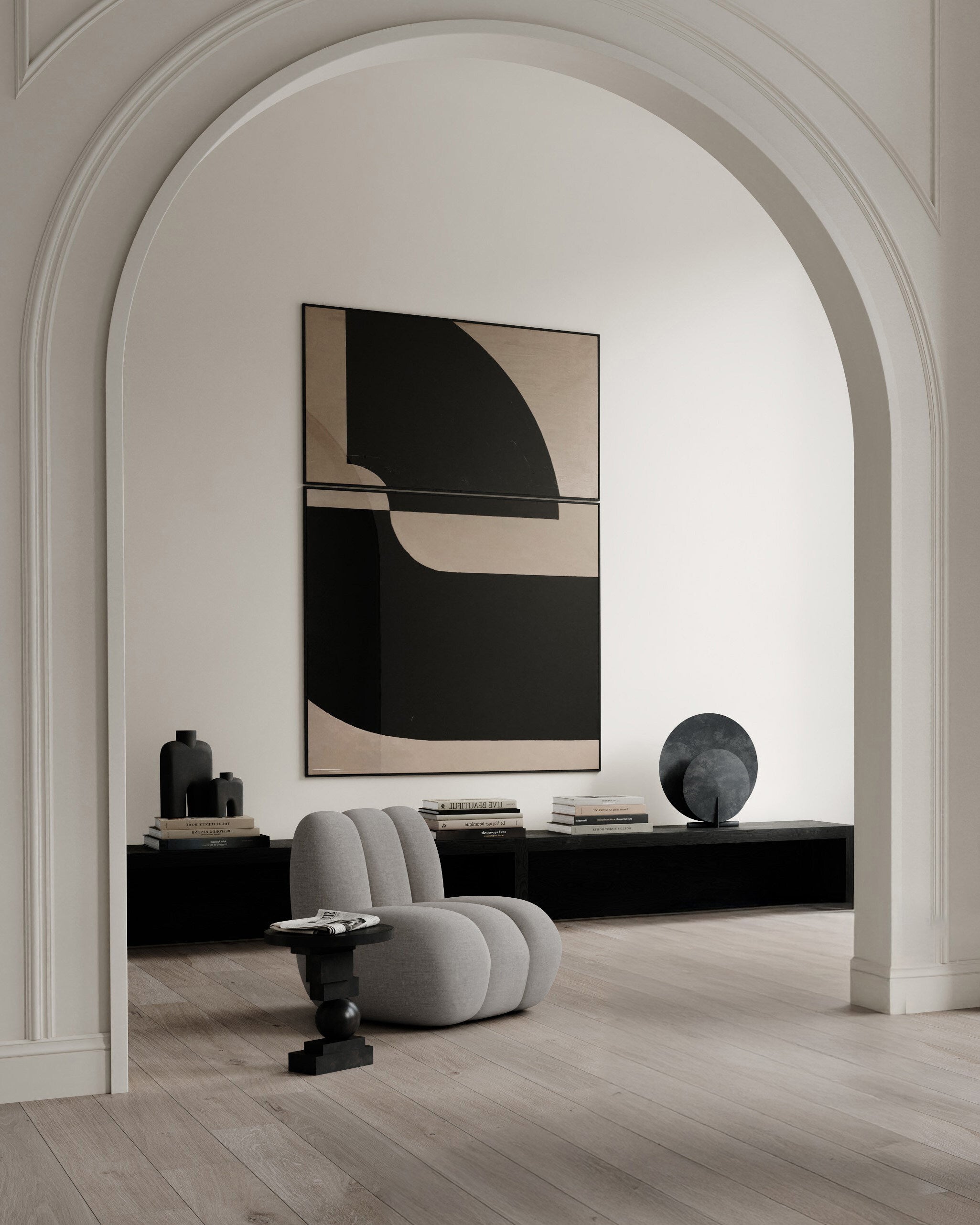 101-copenhagen-toe-chair-loungesessel-taupe-stoff image 2
