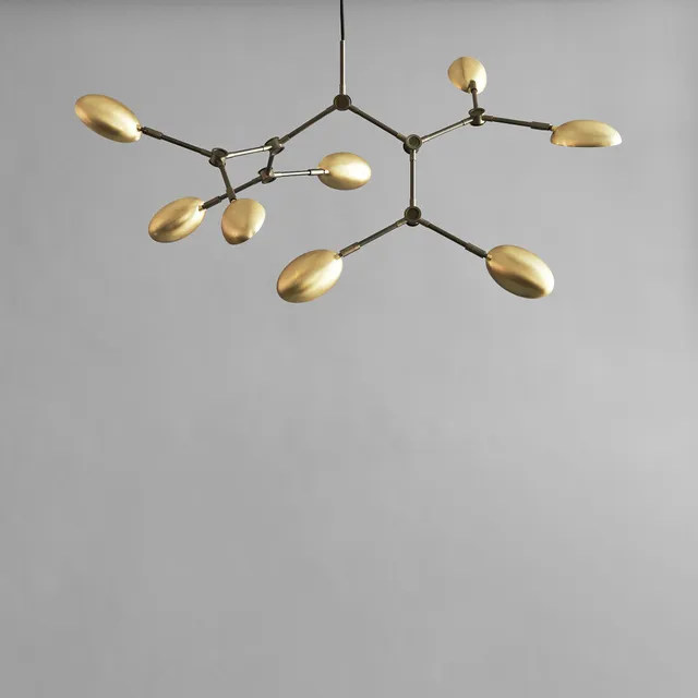 101-copenhagen-drop-chandelier-mini-brass-5m image 1
