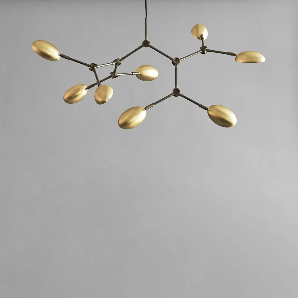 101-copenhagen-drop-chandelier-mini-brass-5m image 1