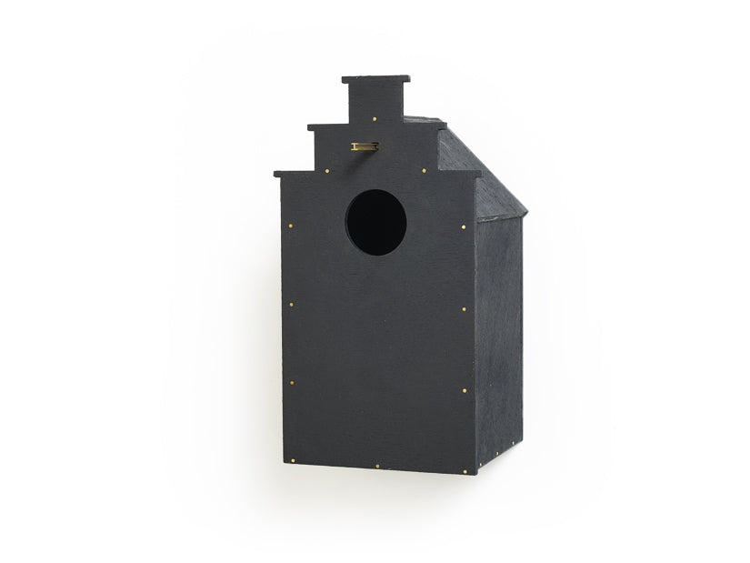 frederik-roij-canal-birdhouse-vogelhaus-schwarz-holz image 1