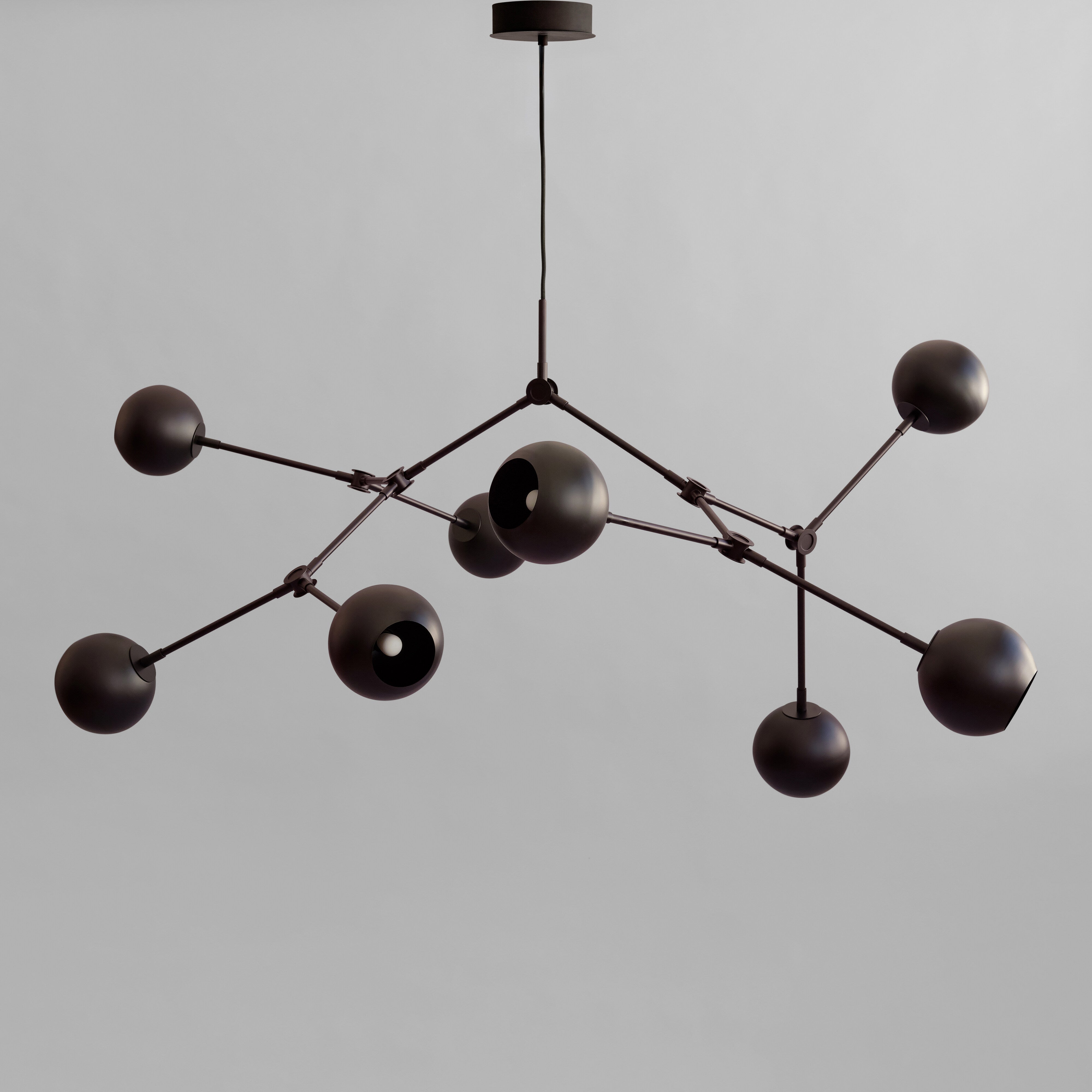 101-copenhagen-drop-chandelier-globe-kronleuchter-schwarz-5m image 1
