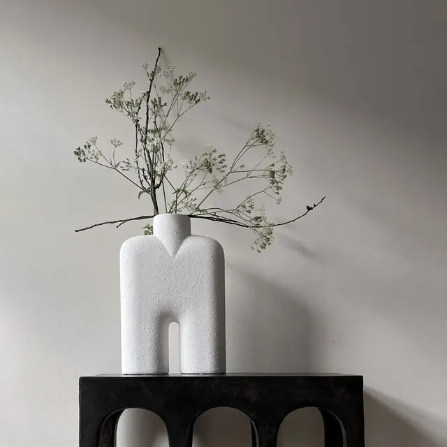 101-copenhagen-cobra-tall-medio-vase-bubble-white-45-cm image 1