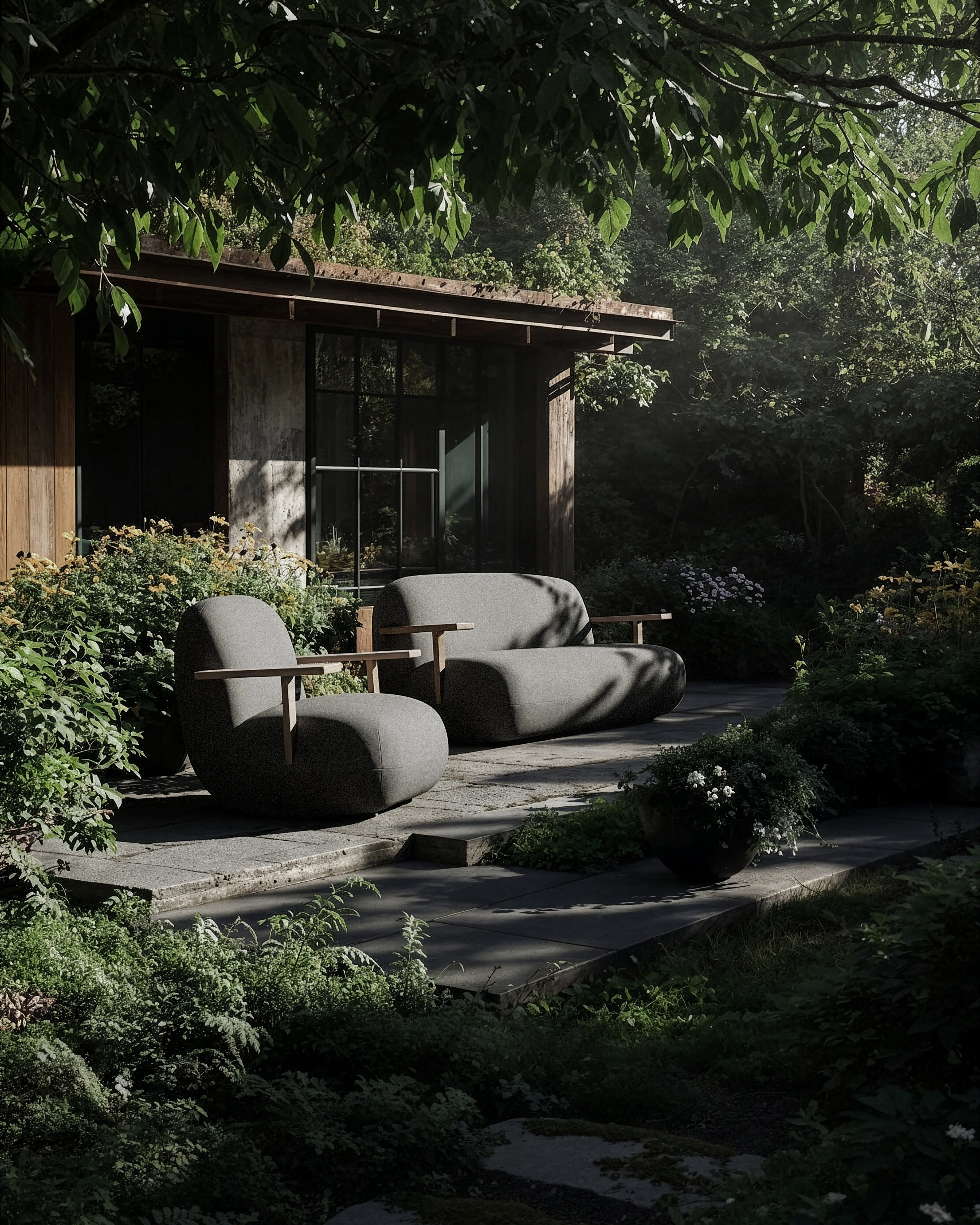 101-copenhagen-toe-loungesessel-armrest-teak-stone-gray-outdoor image 4