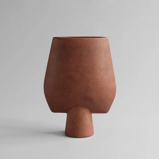 101-copenhagen-sphere-vase-square-big-terracotta-keramik image 1