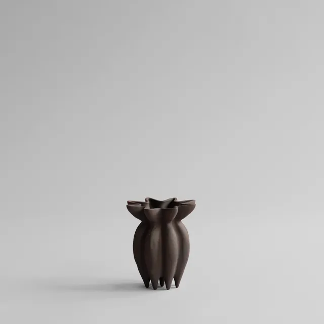 101-copenhagen-lotus-vase-petit-coffee-keramik image 1