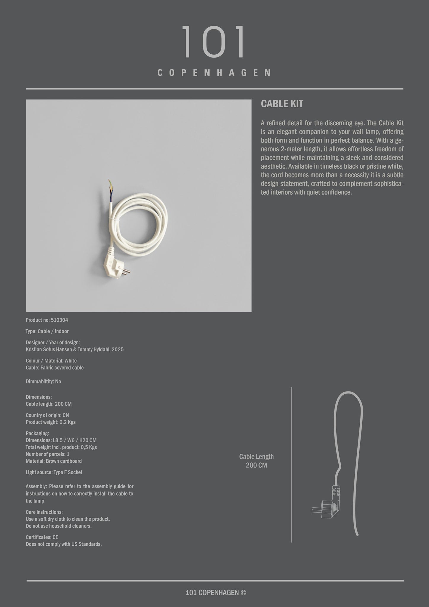 101-copenhagen-parts-cable-kit-wei-2m-lampenkabel image 3