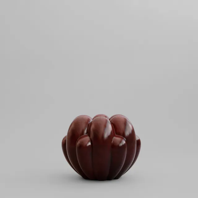 101-copenhagen-bloom-vase-mini-maroon-keramik image 1