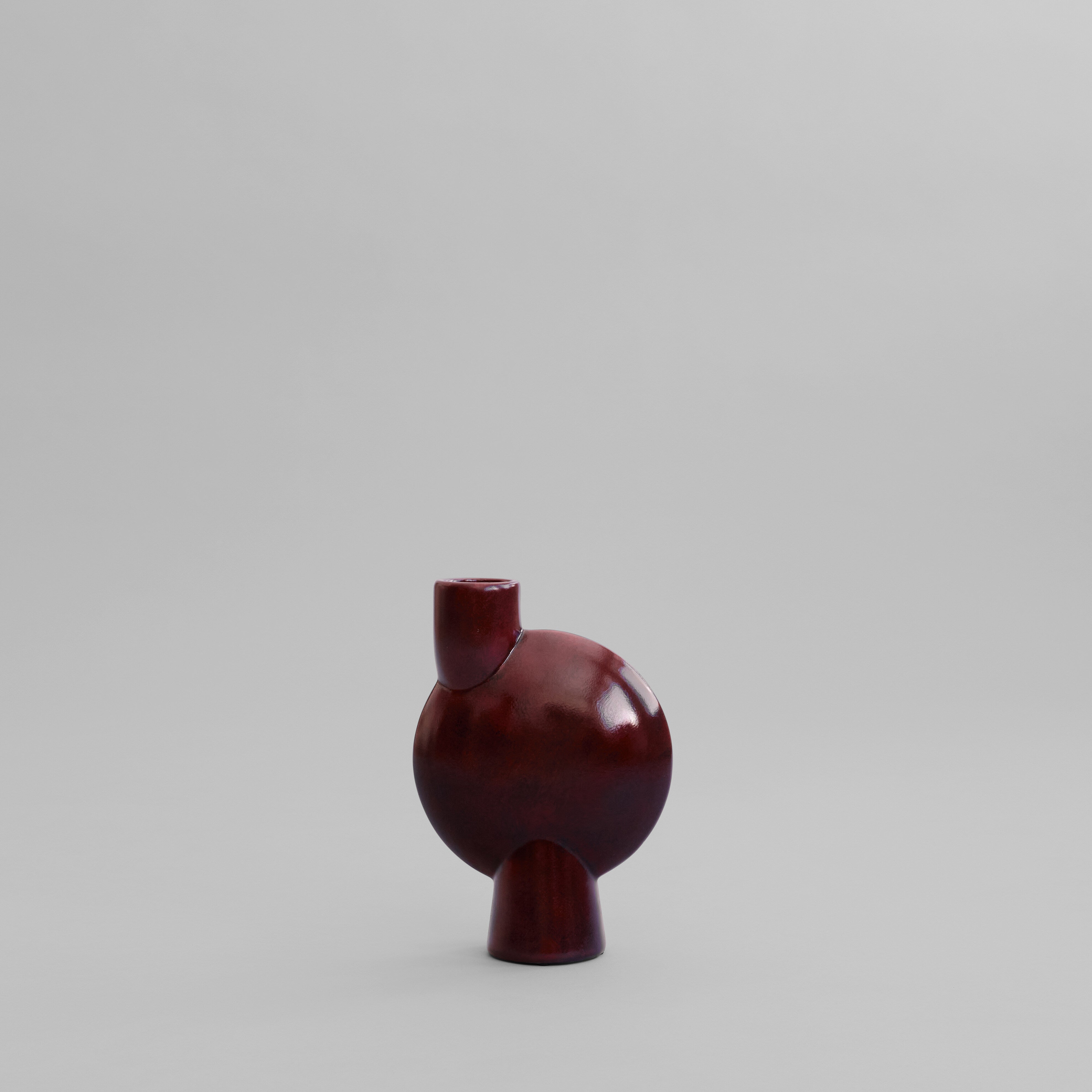 101-copenhagen-sphere-vase-bubl-medio-keramikvase-maroon image 1