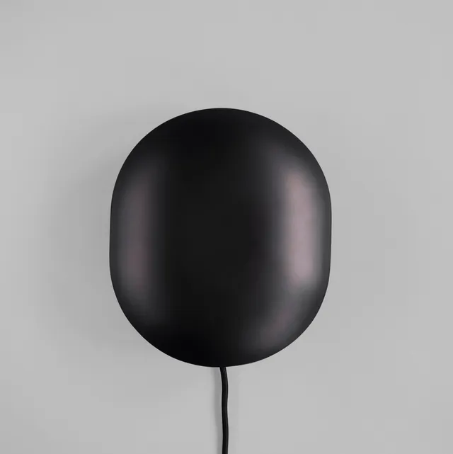 101-copenhagen-clam-wandleuchte-burned-black-metall-e14 image 1