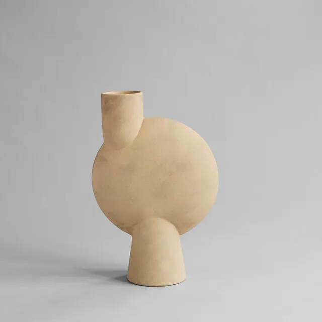 101-copenhagen-sphere-bubl-big-blumenvase-sand-45-cm image 1