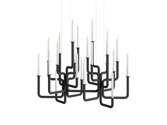 frederik-roij-rise-of-flames-kronleuchter-22-armig-metall image 1