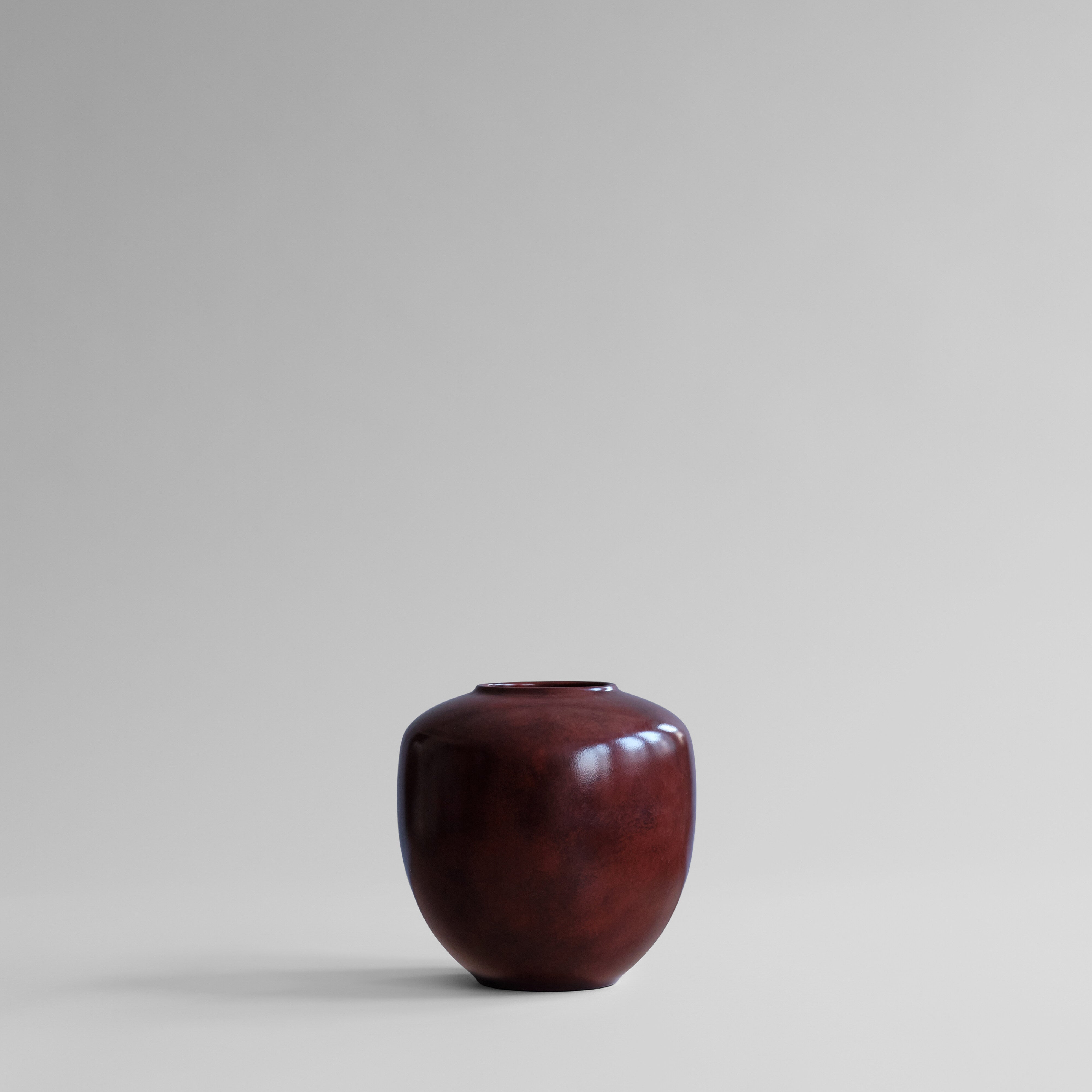 101-copenhagen-sunao-vase-medio-maroon-keramik image 1