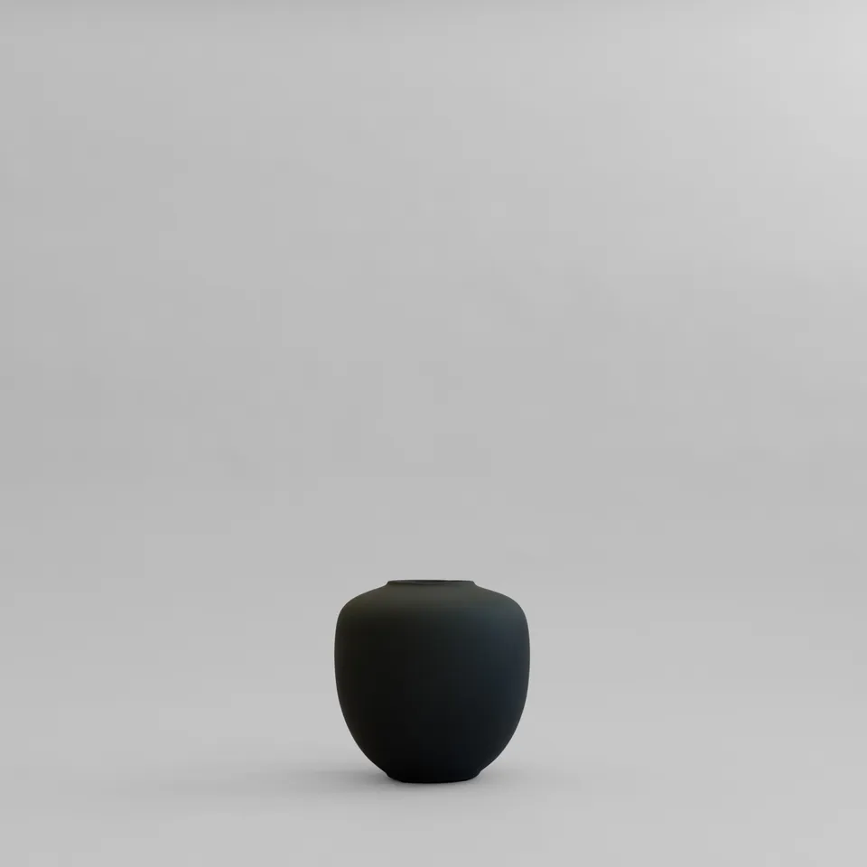 101-copenhagen-sunao-vase-mini-blumenvase-schwarz-keramik-matt image 1