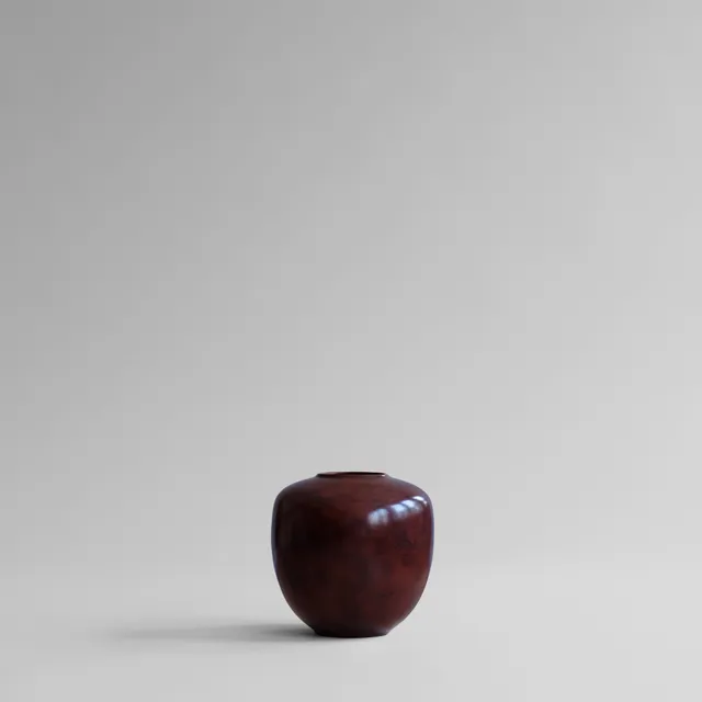 101-copenhagen-sunao-vase-mini-keramikvase-maroon image 1