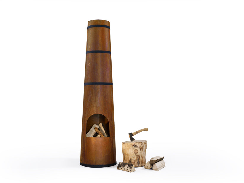 frederik-roij-smokestack-gartenkamin-cortenstahl image 5