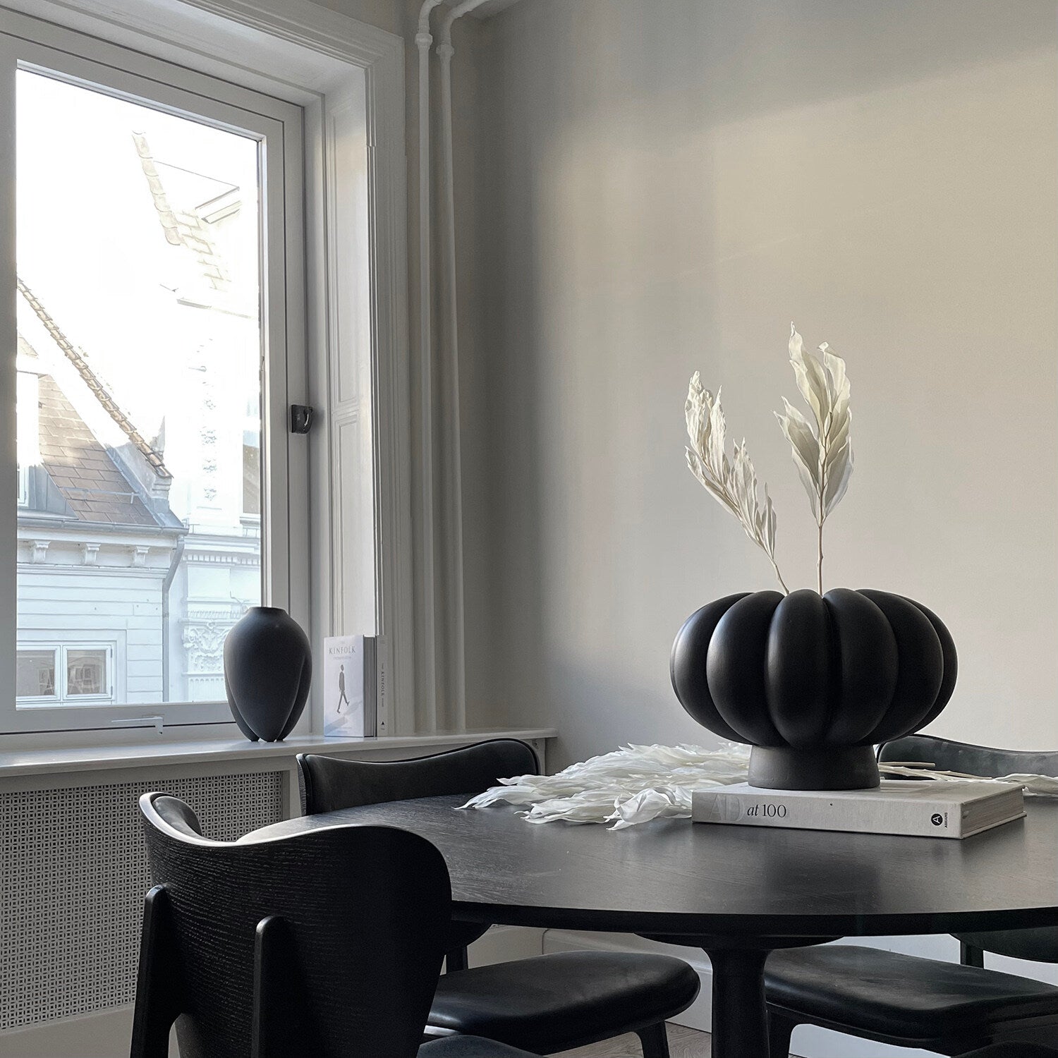 101-copenhagen-kabin-lamella-vase-coffee-keramik image 2