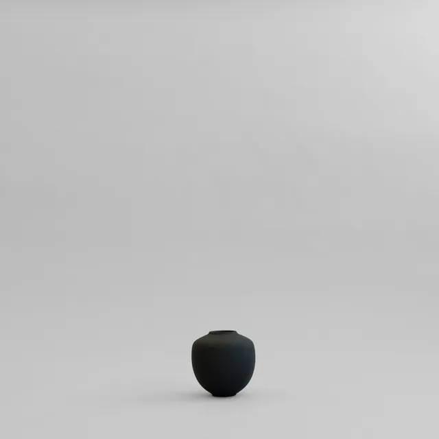 101-copenhagen-sunao-vase-petit-keramikvase-black image 1