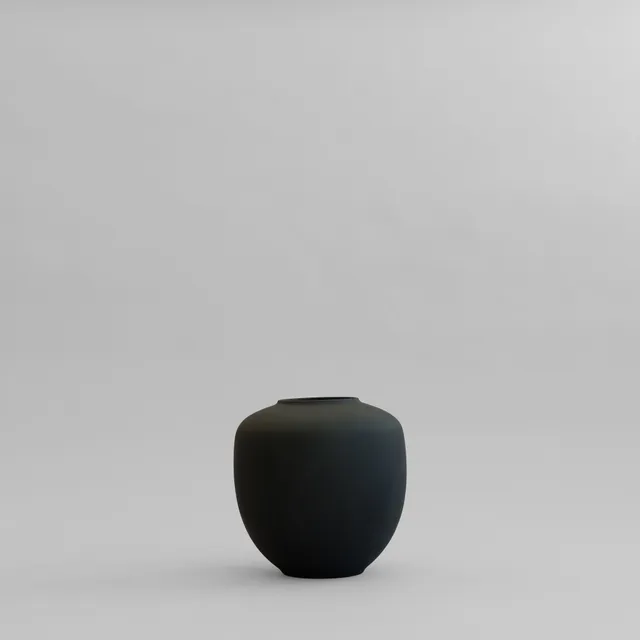101-copenhagen-sunao-vase-medio-schwarz-keramik image 1