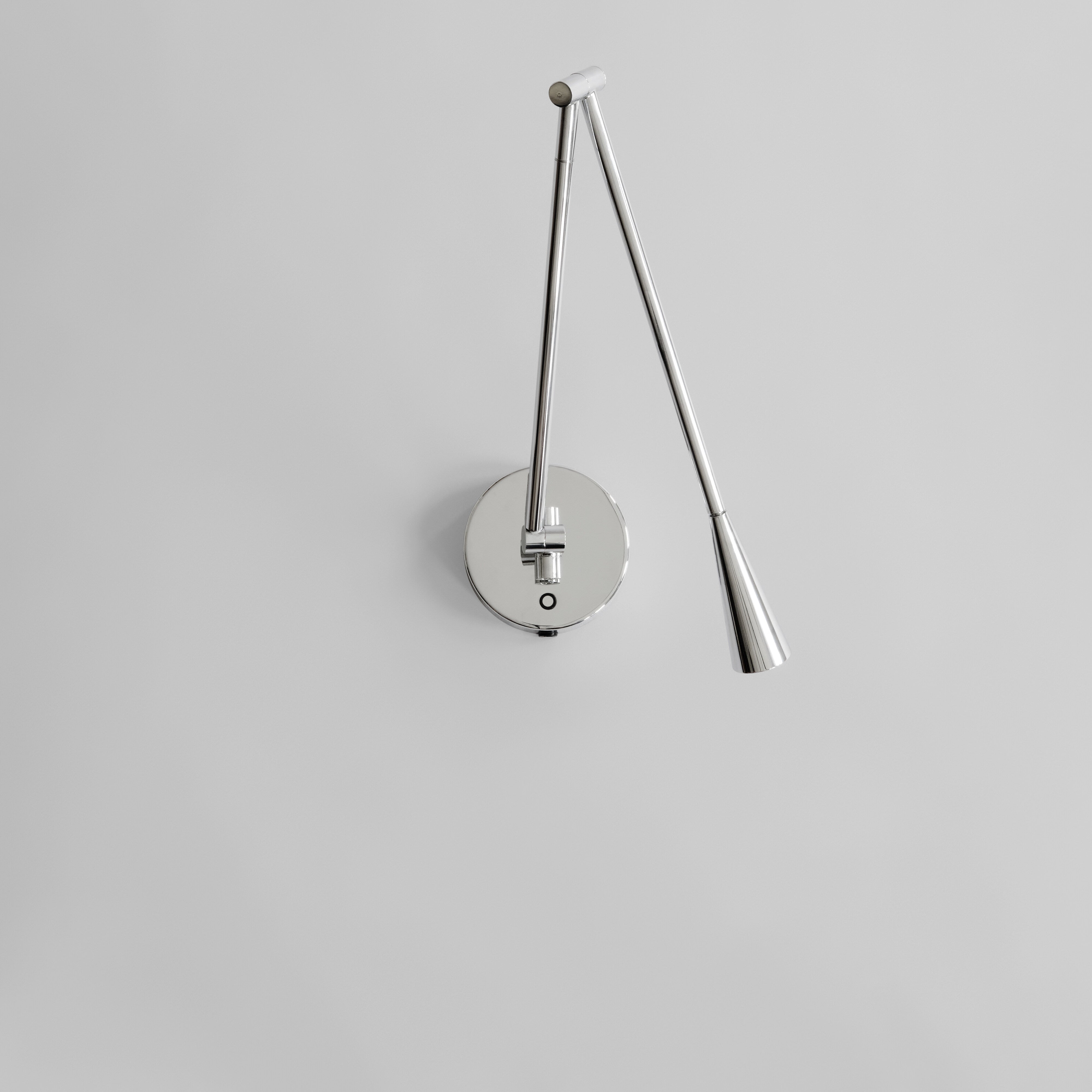 101-copenhagen-snake-wandleuchte-chrom-metall-gebogen image 1