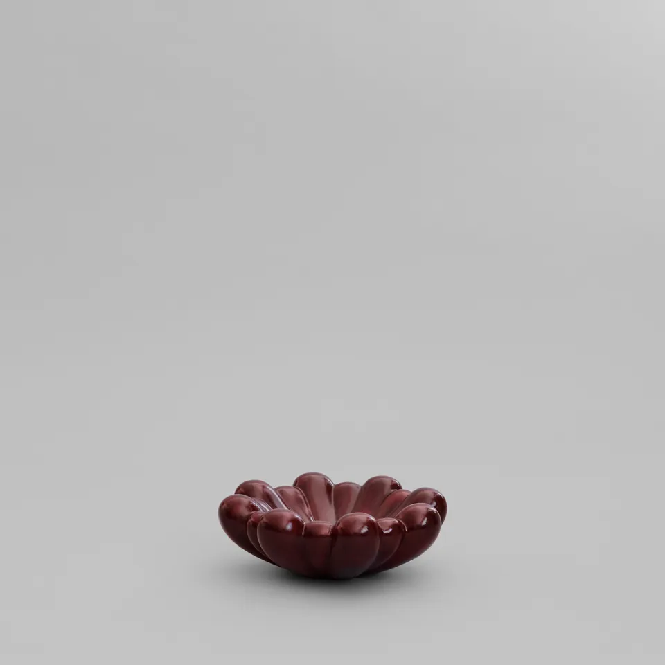 101-copenhagen-bloom-tablett-medio-maroon-keramik-deko image 1