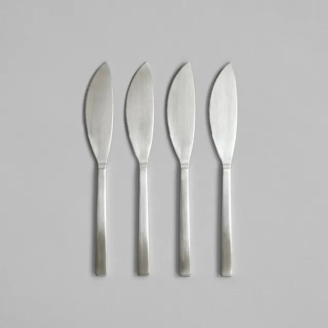 101-copenhagen-kogei-messer-fat-brushed-steel image 1