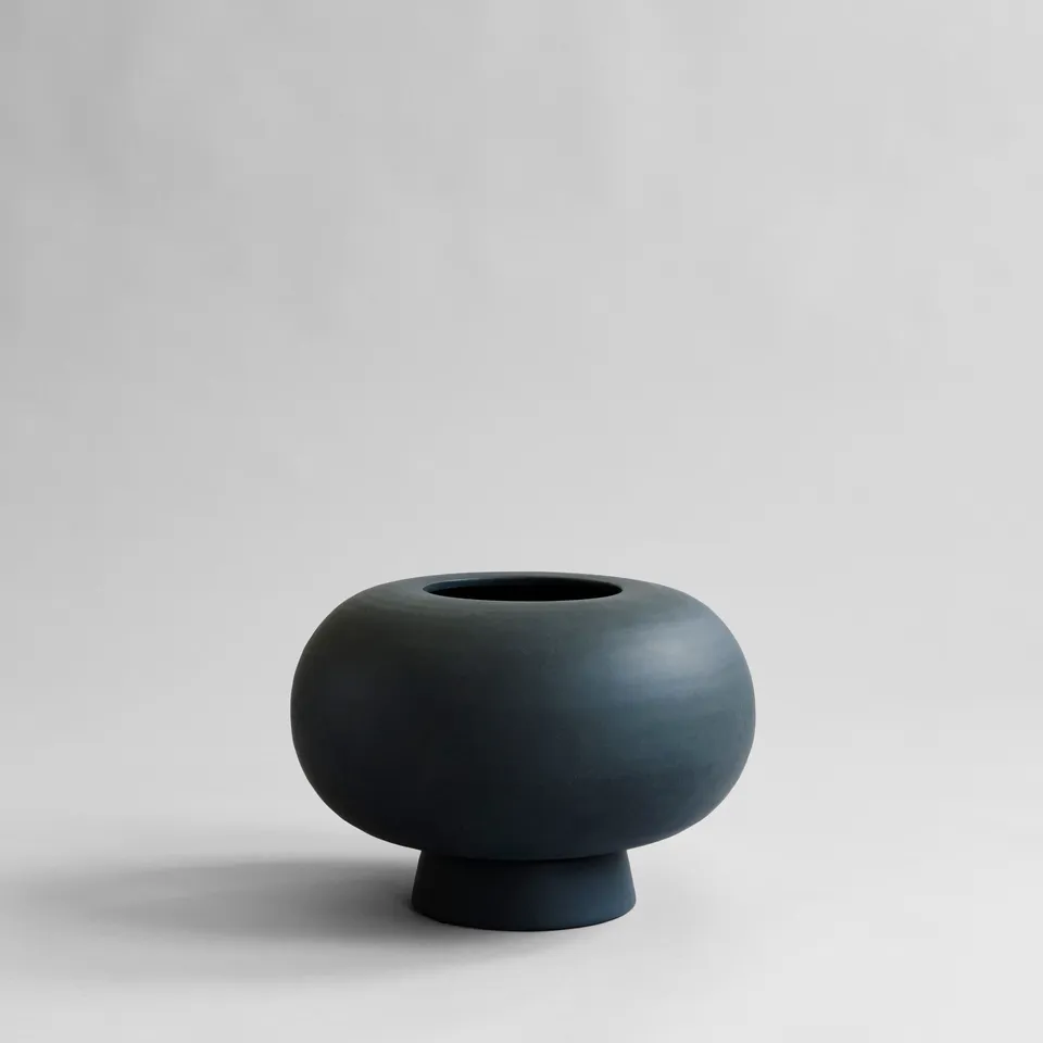 101-copenhagen-kabin-fat-vase-schwarz-keramik image 1