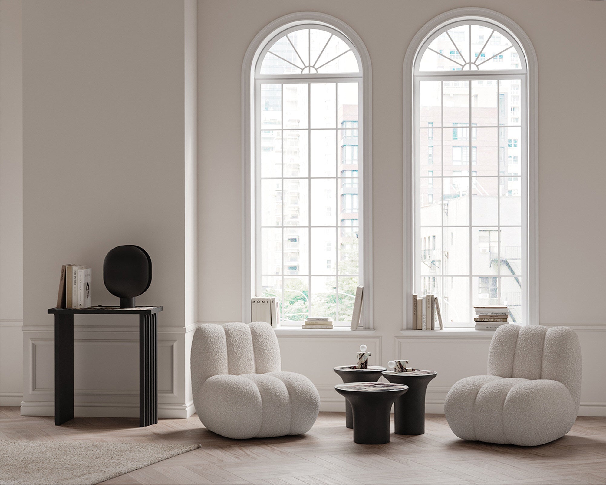 101-copenhagen-trumpet-table-tall-beistelltisch-calacatta-marmor image 3