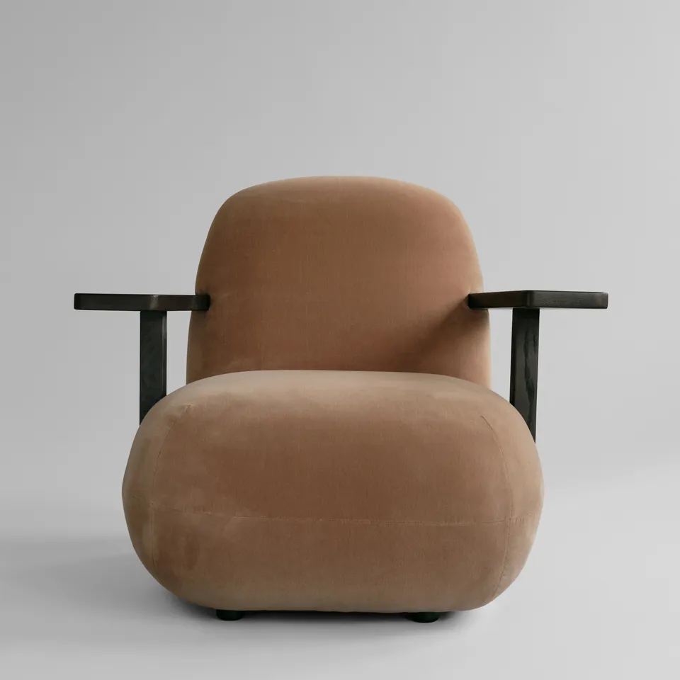 101-copenhagen-toe-chair-sessel-desert-woll-samt-eiche image 1