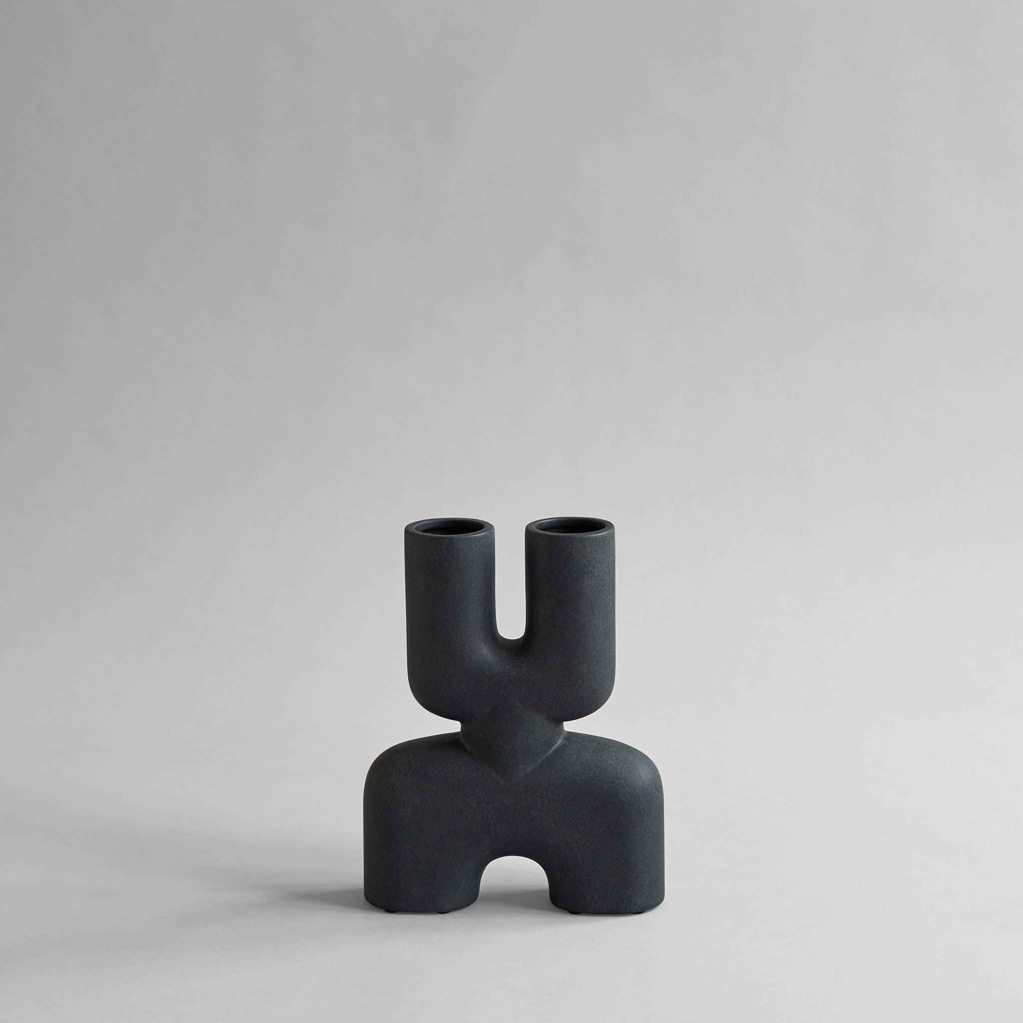 101-copenhagen-cobra-double-mini-blumenvase-schwarz-keramik image 1