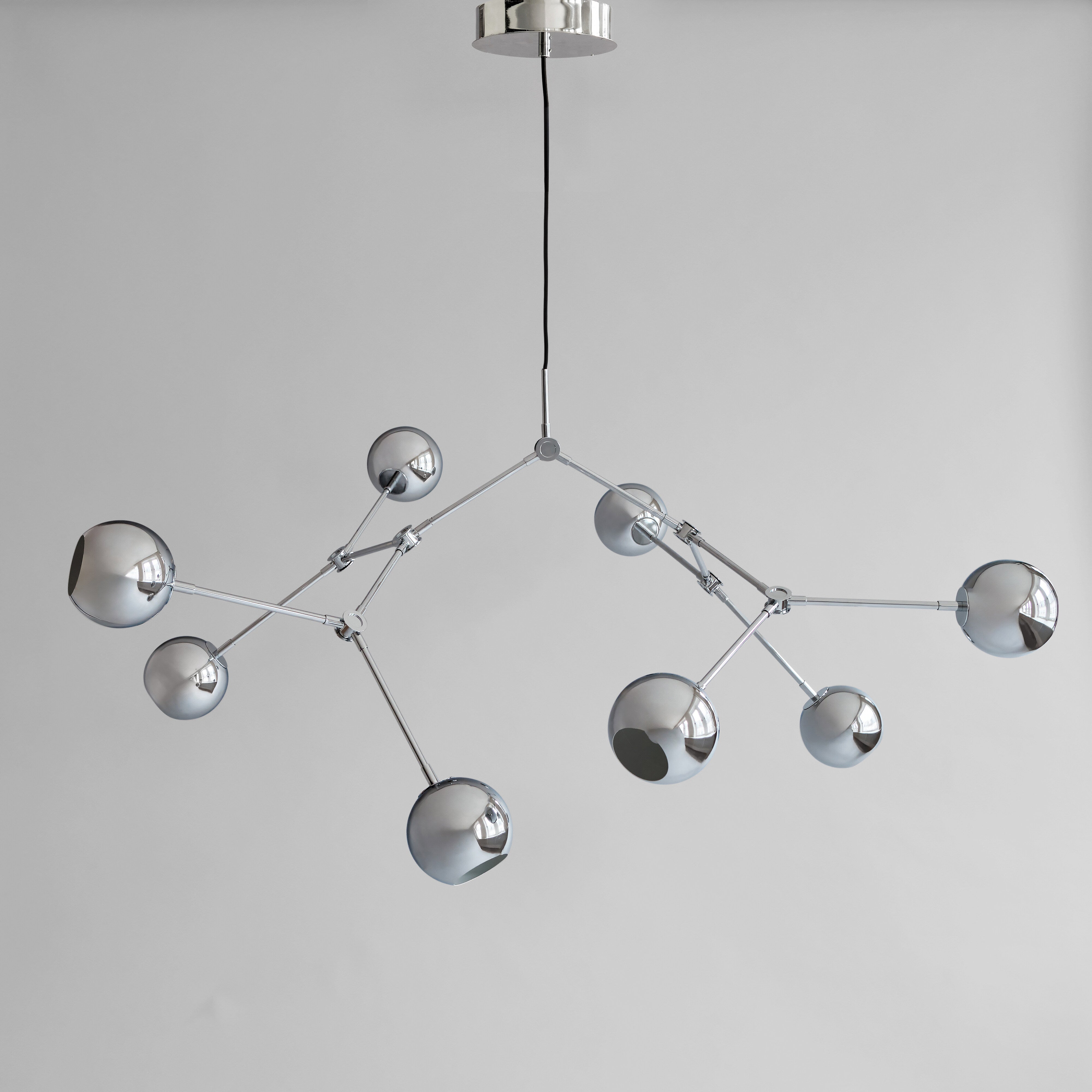 101-copenhagen-drop-chandelier-globe-kronleuchter-chrome-5m image 6
