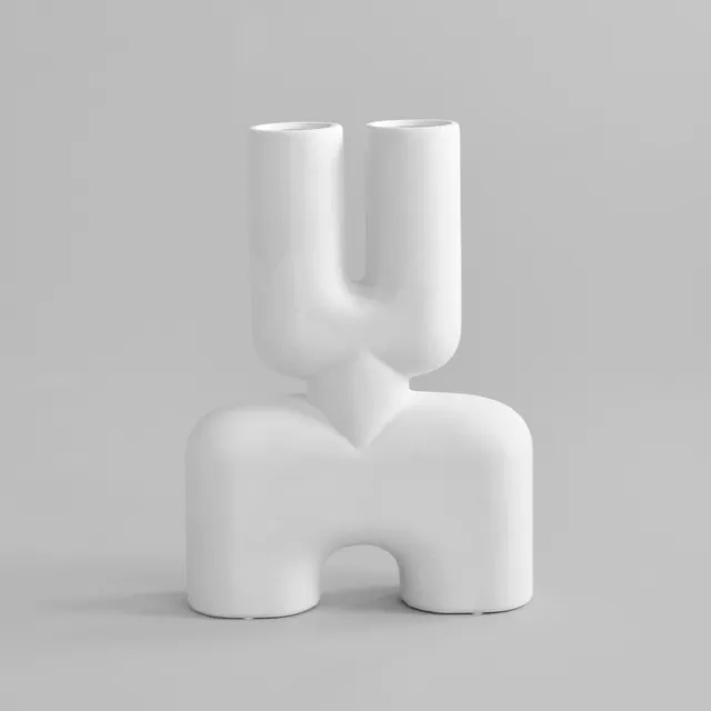 101-copenhagen-cobra-vase-double-medio-blumenvase-bone-white image 1