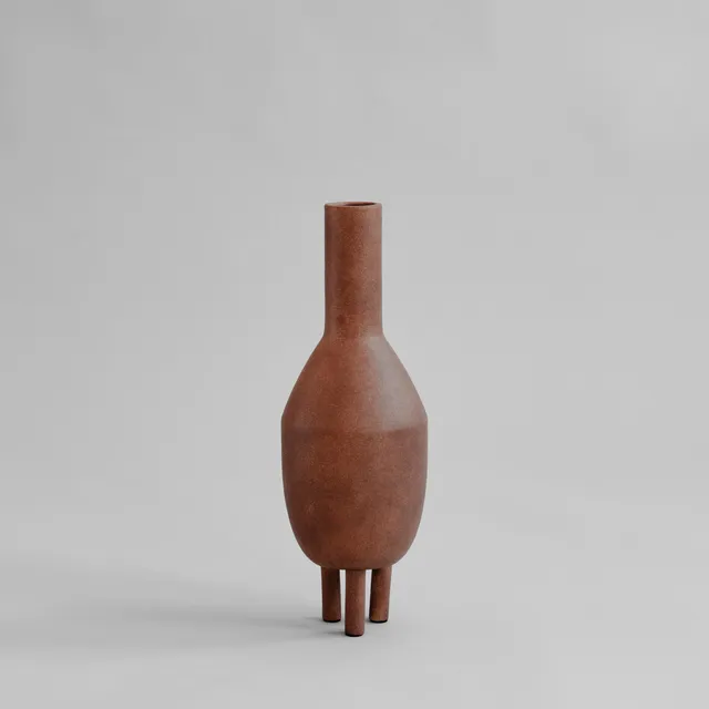 101-copenhagen-duck-slim-vase-terracotta-keramik image 1