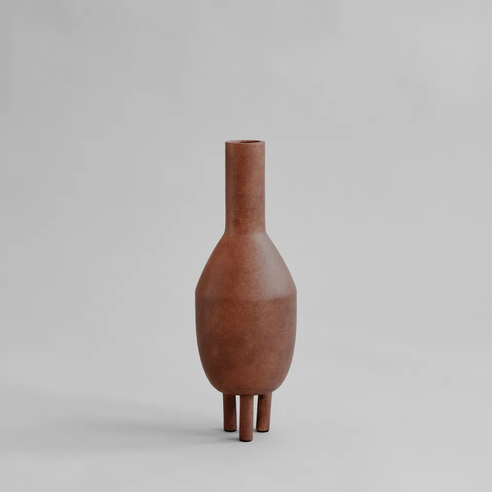 101-copenhagen-duck-slim-vase-terracotta-keramik image 1