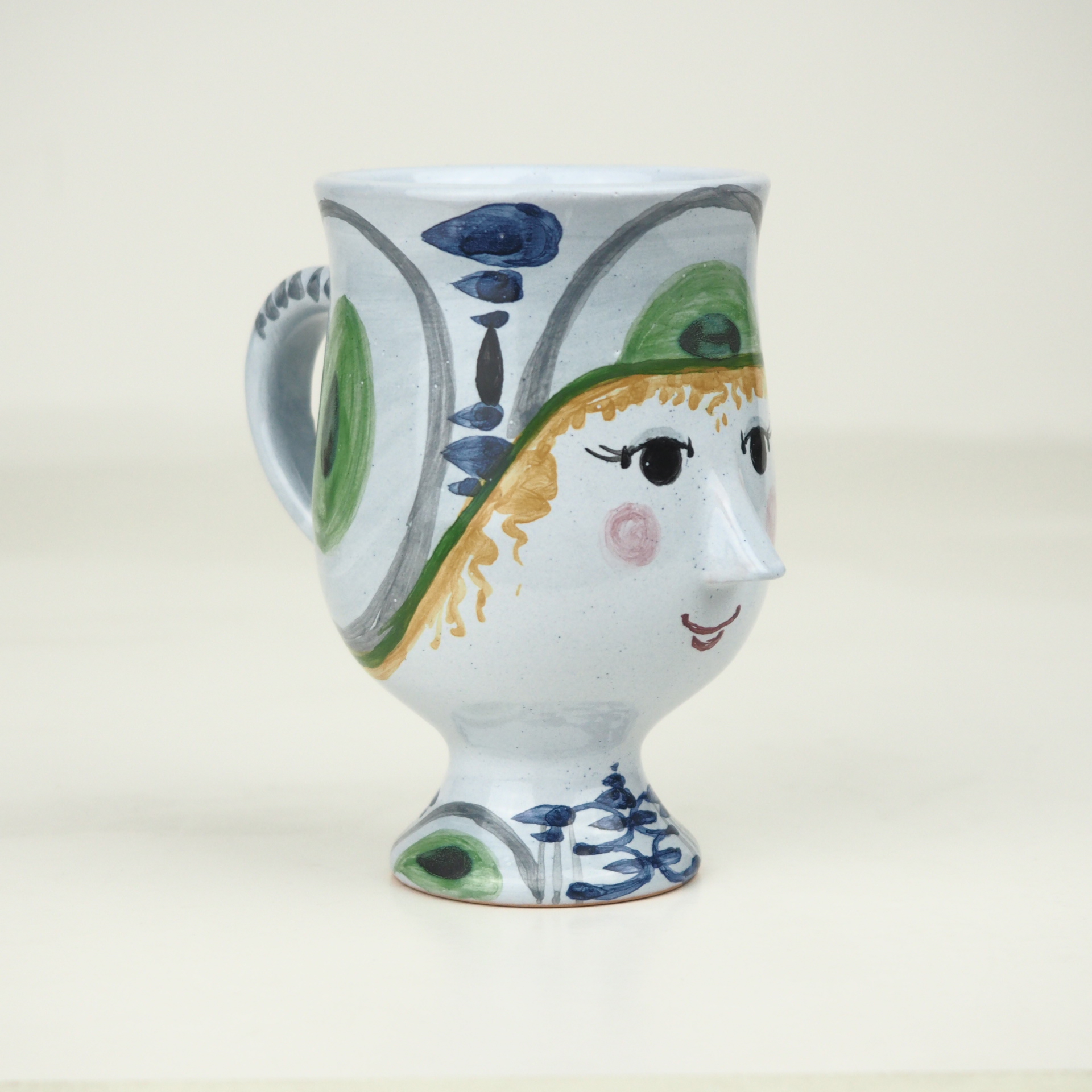 bj-rn-wiinblad-eva-kop-tasse-keramik-becher-gesicht image 1