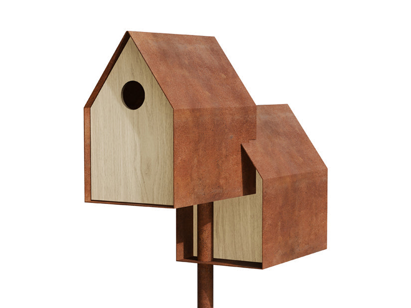 frederik-roij-noaste-noaber-vogelhaus-cortenstahl image 1