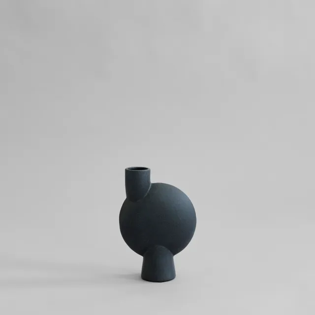 101-copenhagen-sphere-vase-bubl-medio-schwarz-keramik image 1