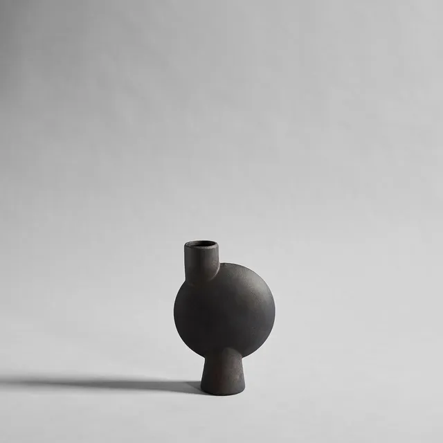 101-copenhagen-sphere-vase-bubl-medio-coffee-keramik-rund image 1