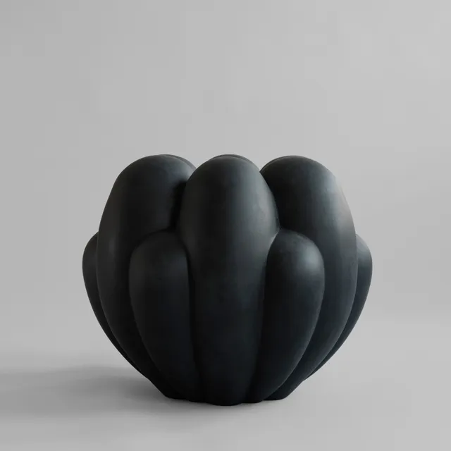 101-copenhagen-bloom-vase-big-black-blumenvase-schwarz image 1