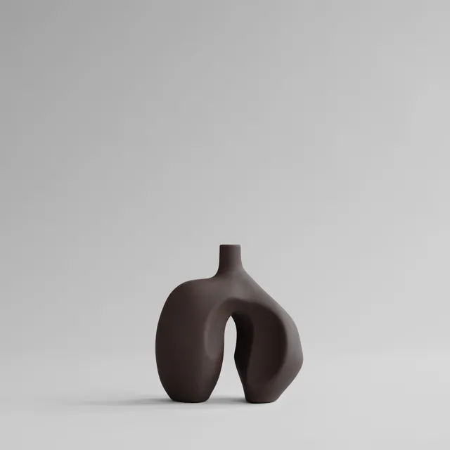 101-copenhagen-ni-vase-mini-keramikvase-chocolate-brown image 1
