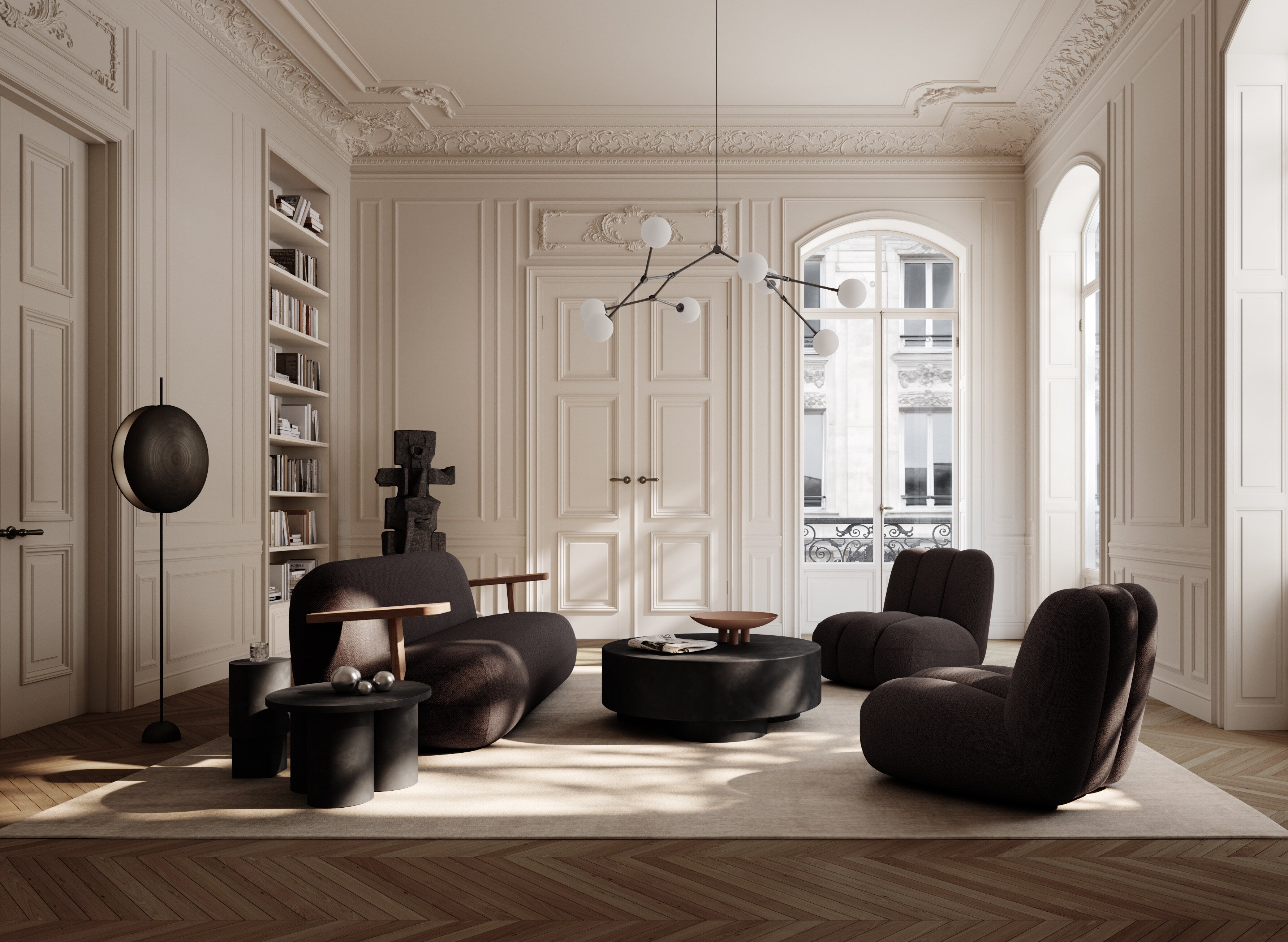 101-copenhagen-toe-chair-sessel-dark-brown-stoff image 2