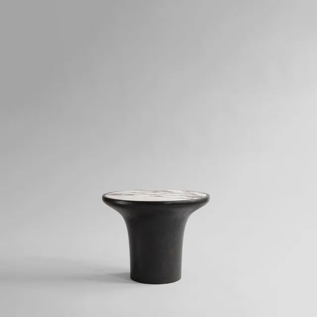 101-copenhagen-trumpet-beistelltisch-low-calacatta-marmor image 1
