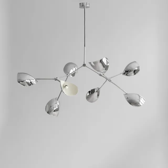 101-copenhagen-stingray-kronleuchter-chrom-designleuchte image 1