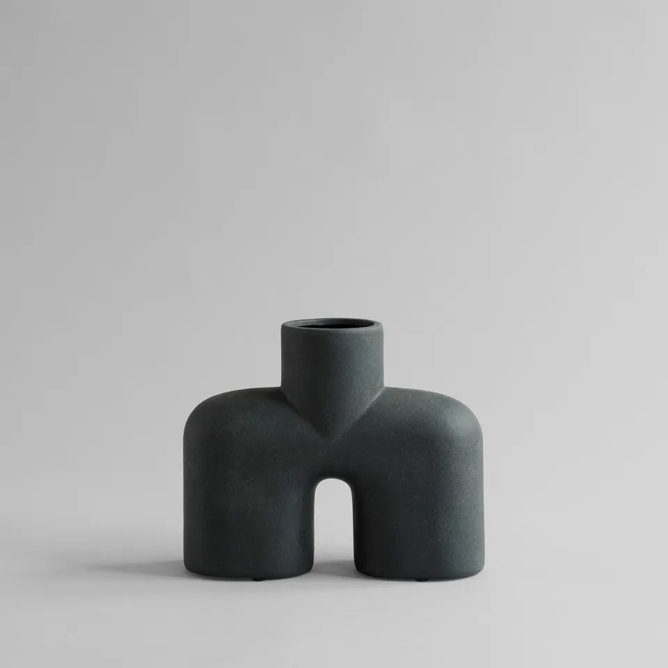 101-copenhagen-cobra-vase-uno-medio-schwarz-25-cm image 1