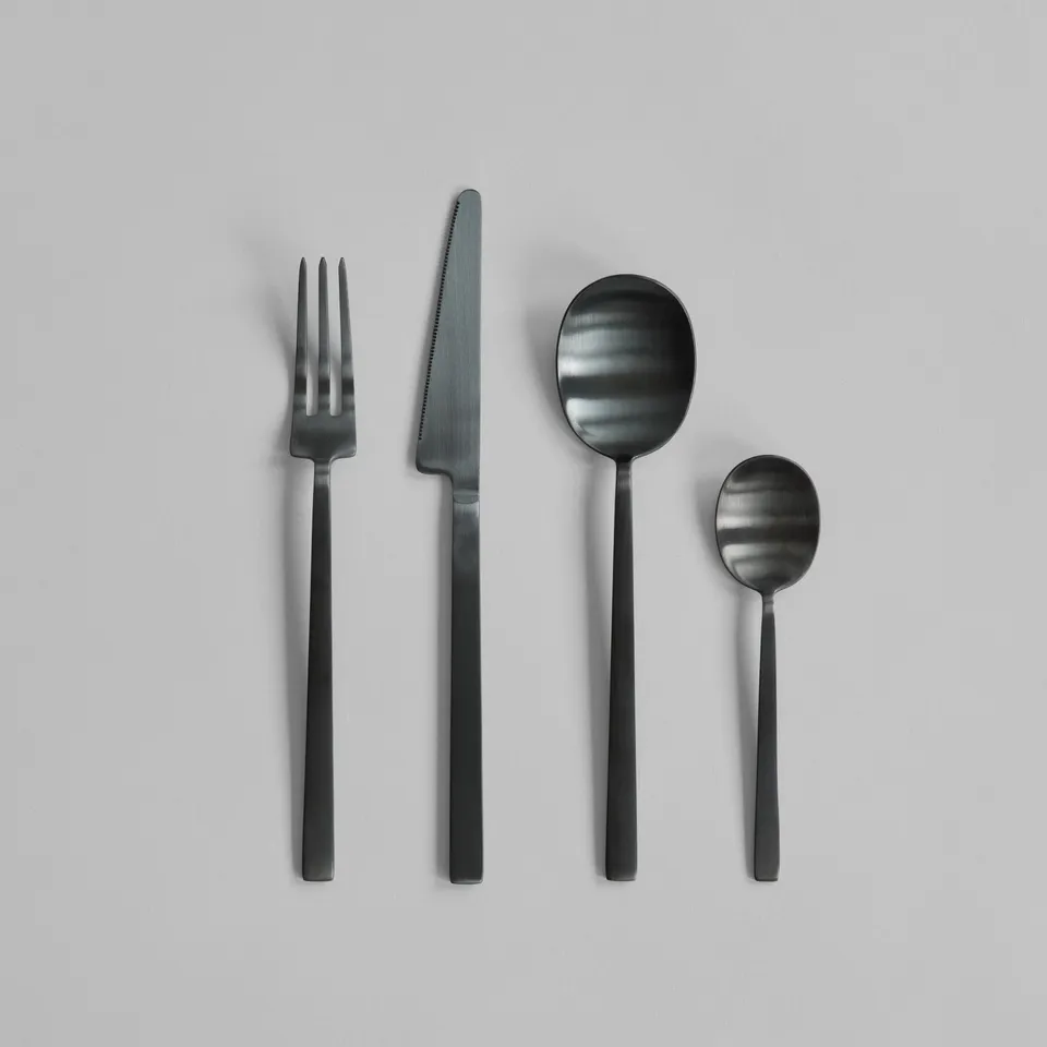 101-copenhagen-kogei-cutlery-besteckset-24-tlg-schwarz image 1