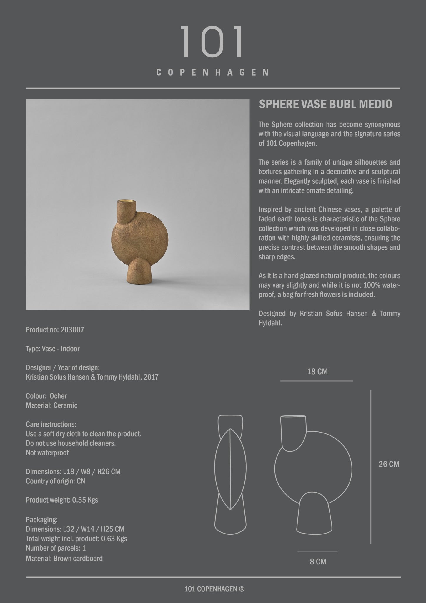 101-copenhagen-sphere-vase-bubl-medio-ocher-keramik image 6