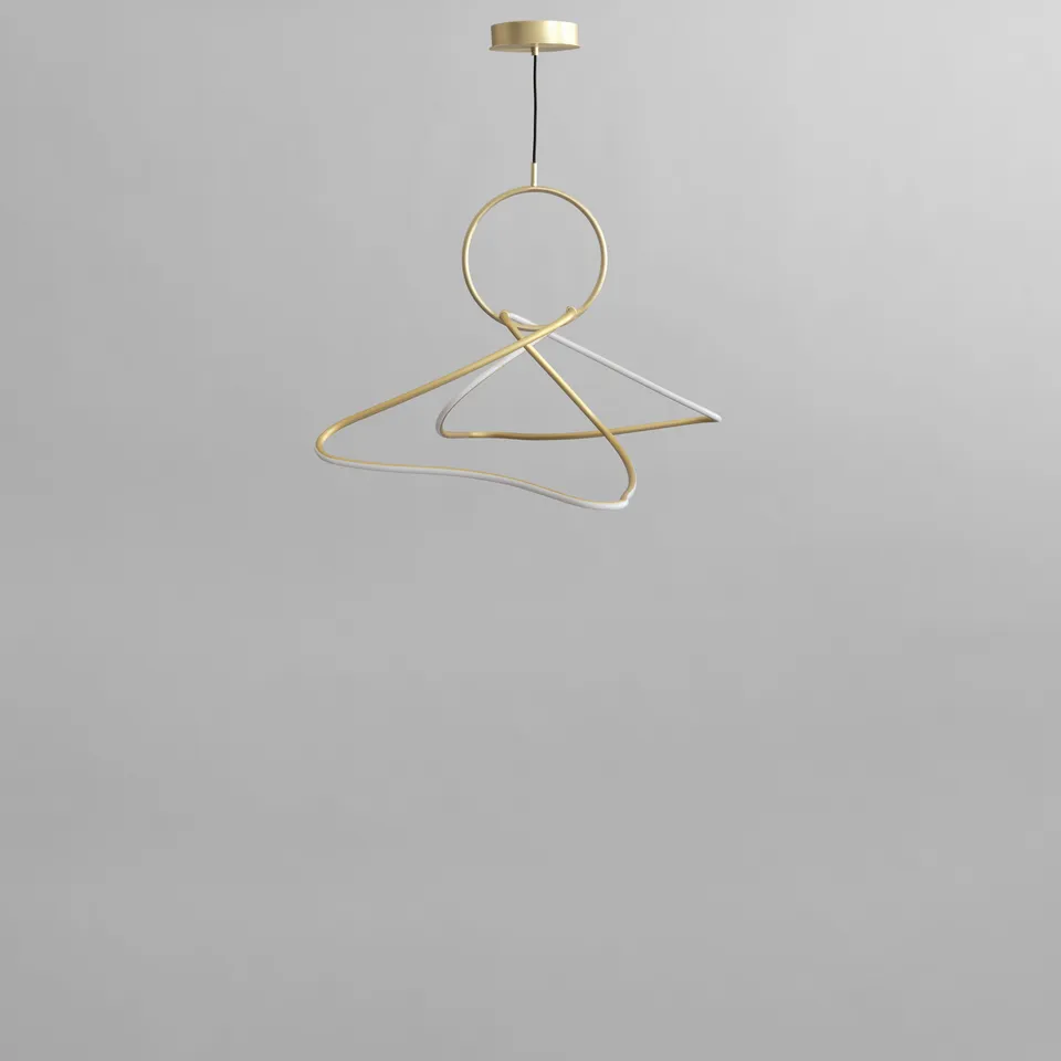 101-copenhagen-kumo-chandelier-mini-kronleuchter-messing-led image 1