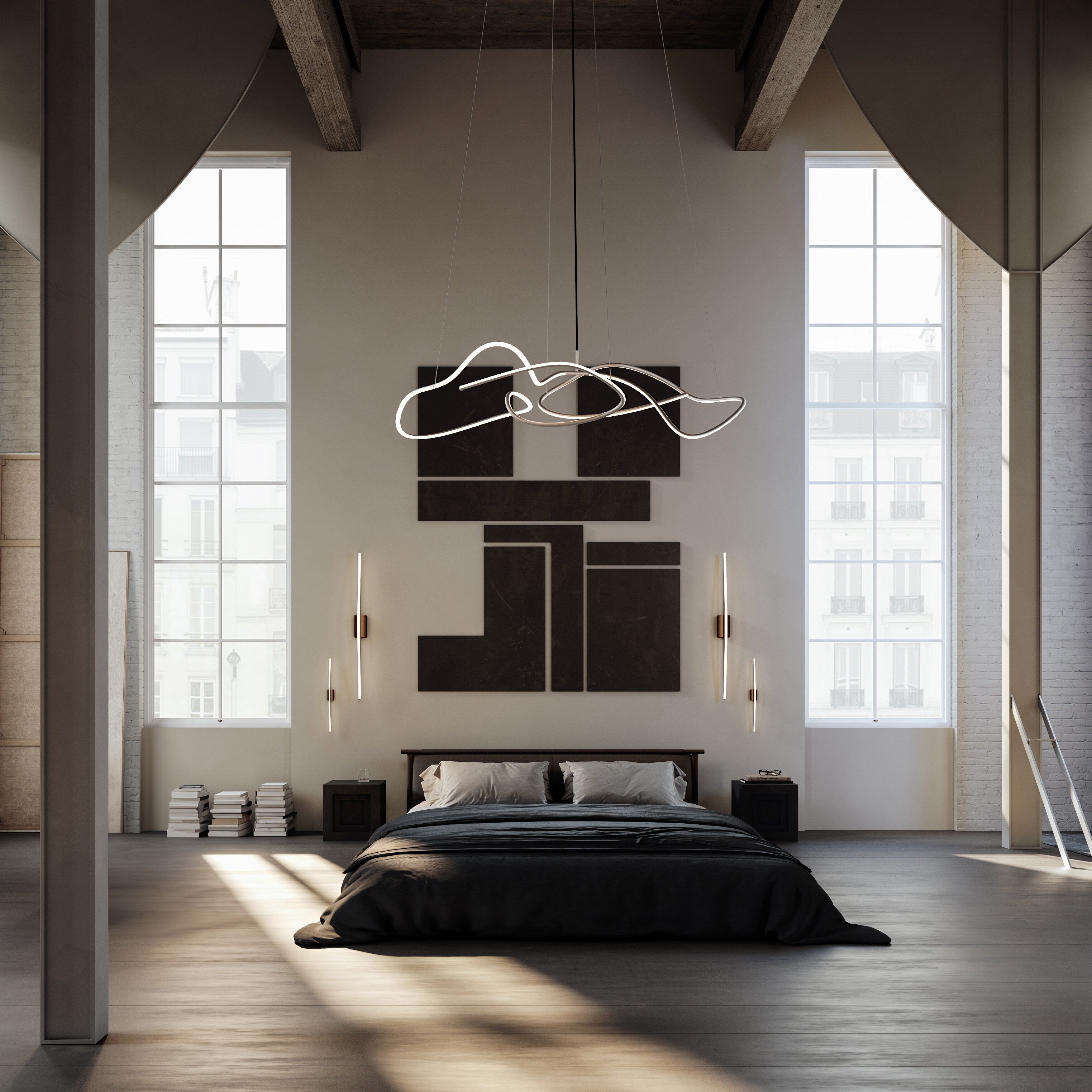 101-copenhagen-ghost-chandelier-big-kronleuchter-chrom-led image 4